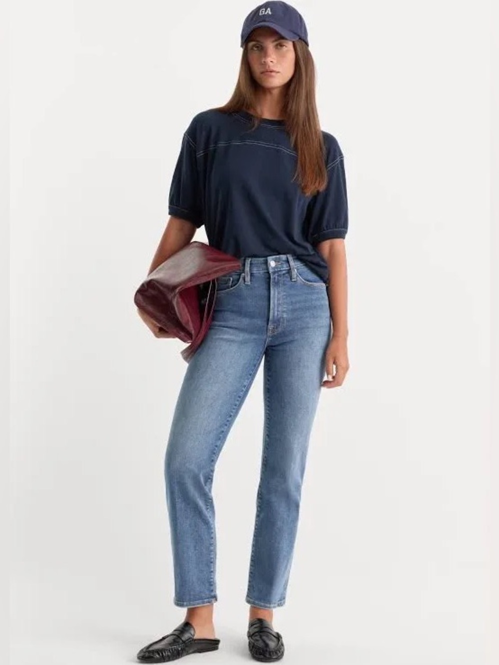 Good American Always Fits Good Legs Straight Jeans